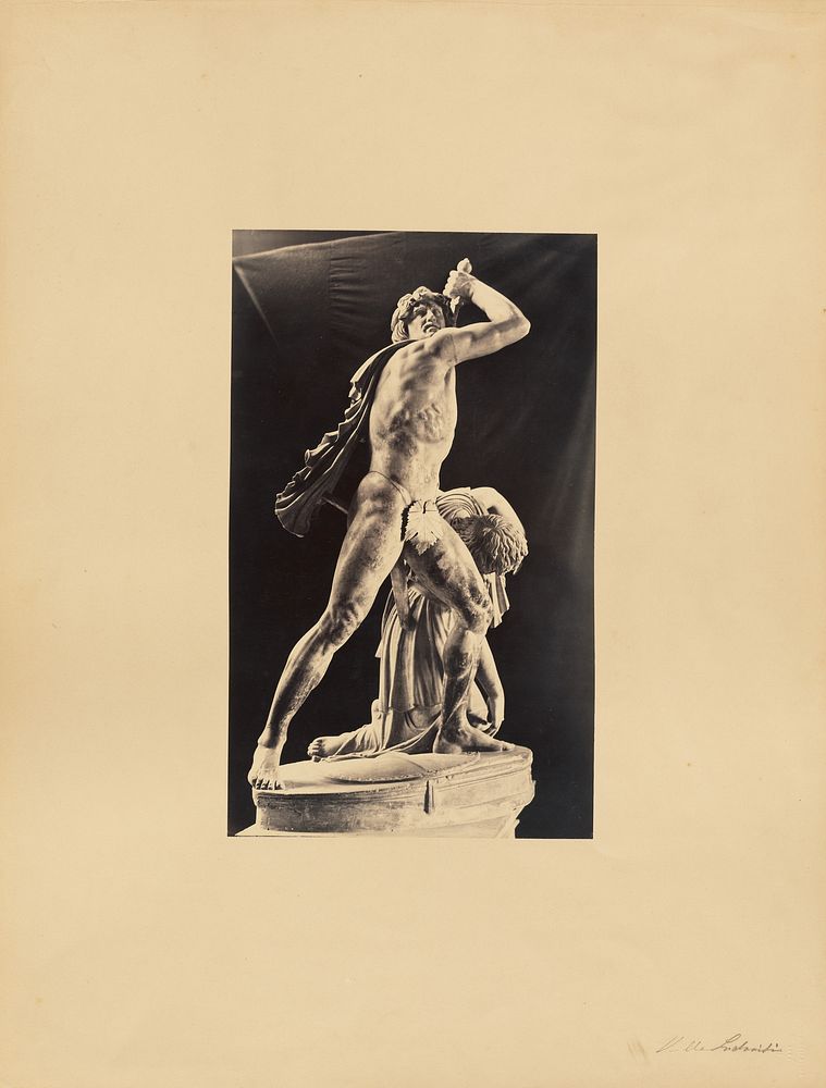 classical sculpture, man with slave by James Anderson