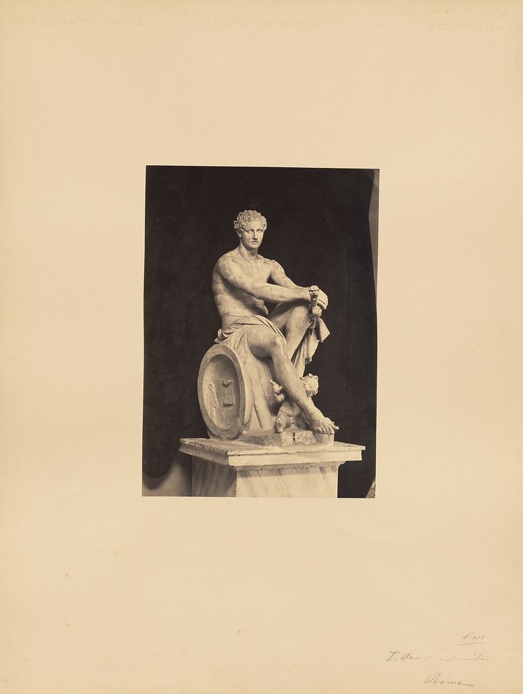 classical sculpture, seated male by James Anderson