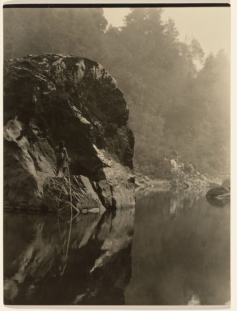 Quiet Waters - Wetchepeck by Edward S Curtis