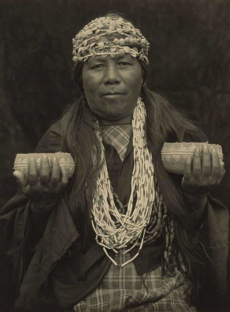 Susie Little - Hoopa Medicine Woman by Edward S Curtis