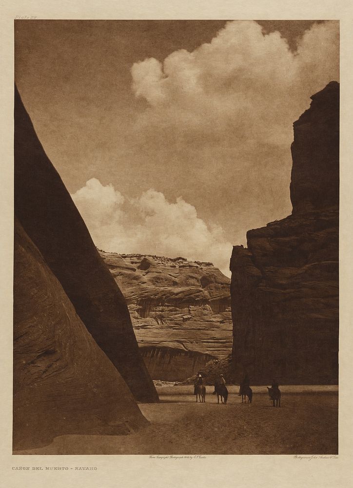 Canon del Muerto - Navajo by Edward S Curtis