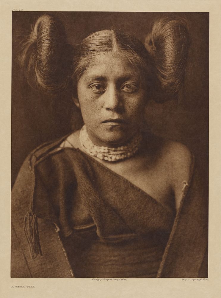 A Tewa Girl by Edward S Curtis