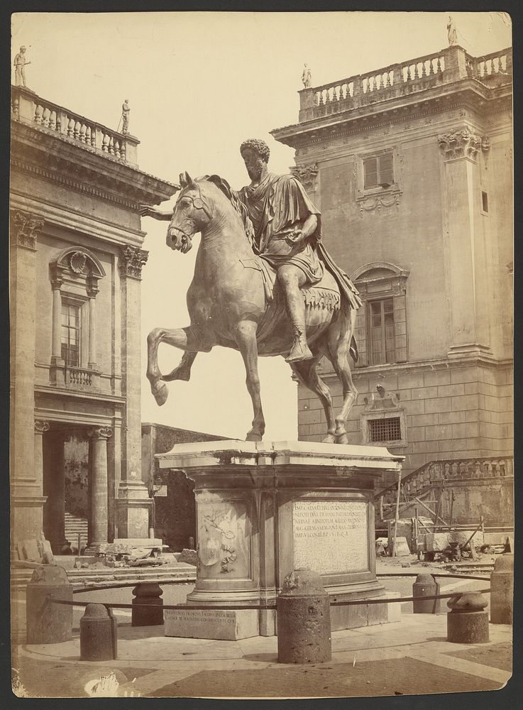 Equestrian Statue of Emperor Marcus Aurelius, Piazza Del Campidoglio, Rome