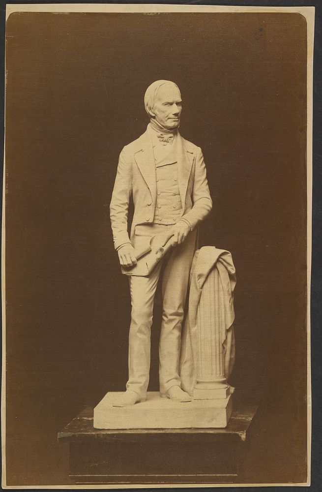 A Photograph from the Original Statuette (by Ball) of Henry Clay, View No. 1 by J A Whipple and James Wallace Black