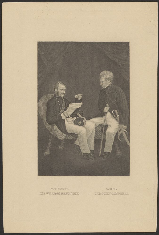 Major General Sir William Mansfield [and] General Sir Colin Campbell