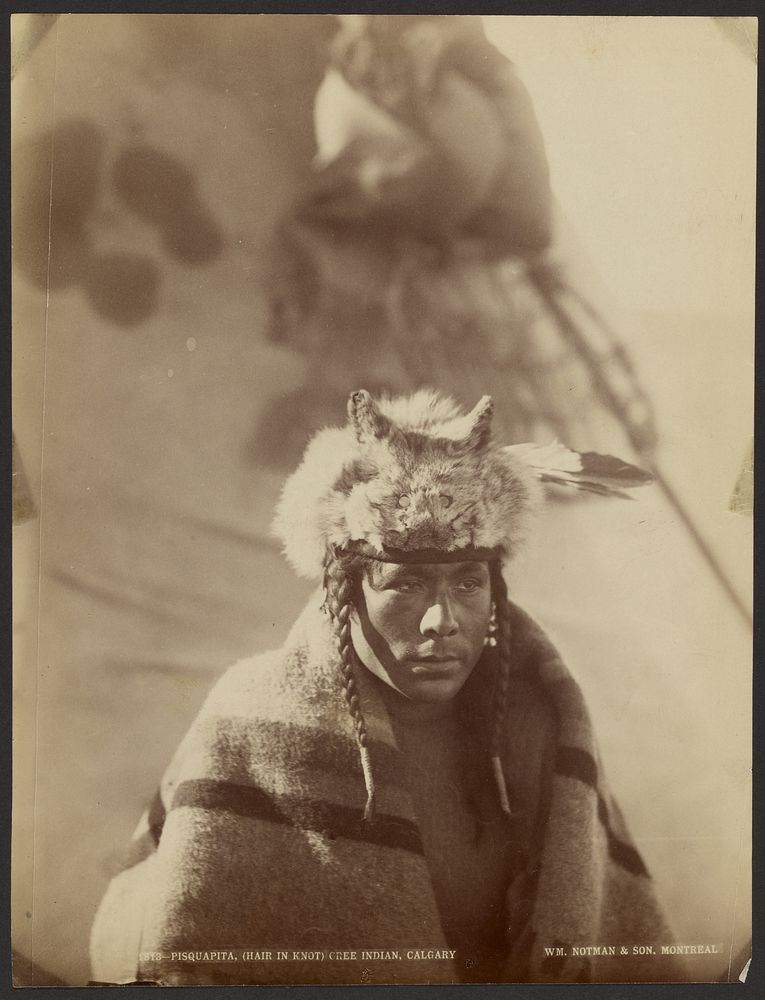 Pisquapita (Hair in Knot) Cree Indian by William McFarlane Notman