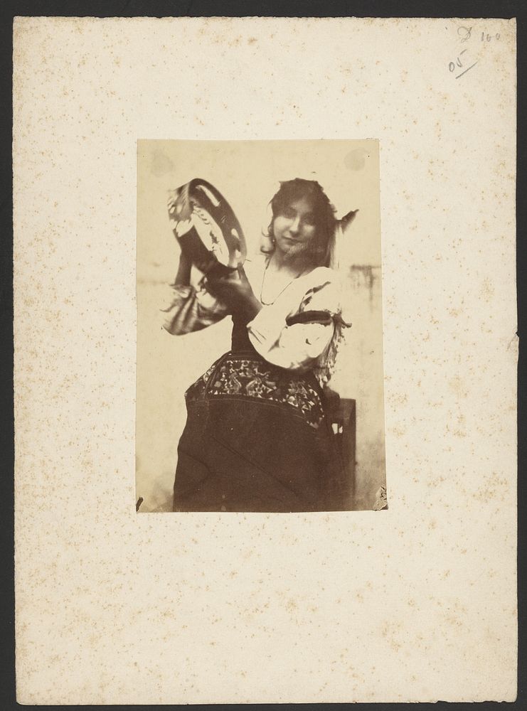 Woman with tambourine