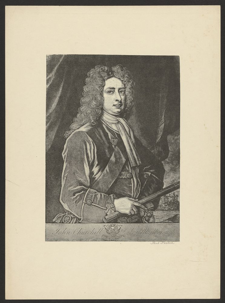 Portrait of John Churchill, Duke of Marlborough by Paul Pretsch