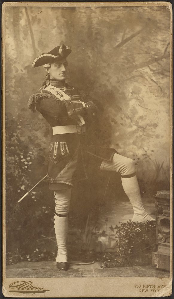 John Drew, Jr. as Captain Plume from "The Recruiting Officer" by Napoleon Sarony