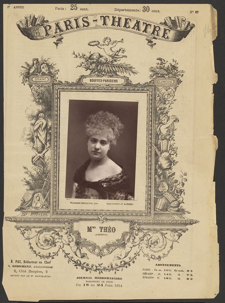 Paris Theatre: Mme. Théo by Gaston and Mathieu and Cie