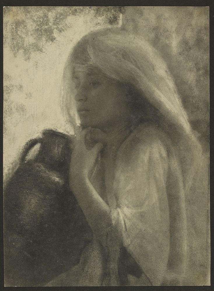 Girl with Jug by Robert Demachy