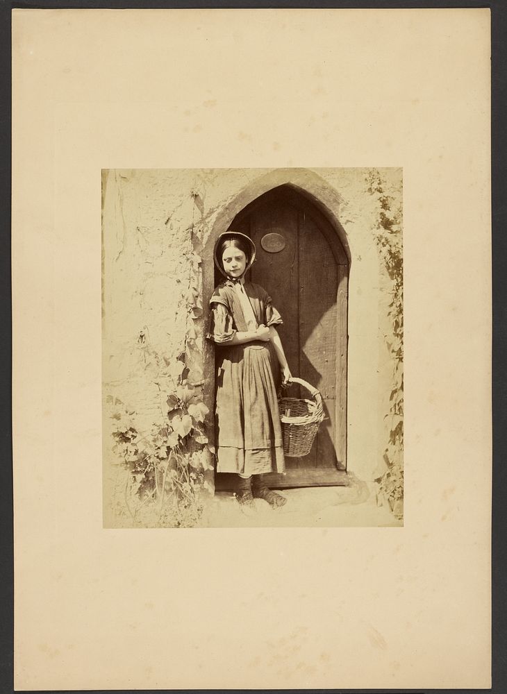 Girl standing in doorway by Gertrude Elizabeth Rogers