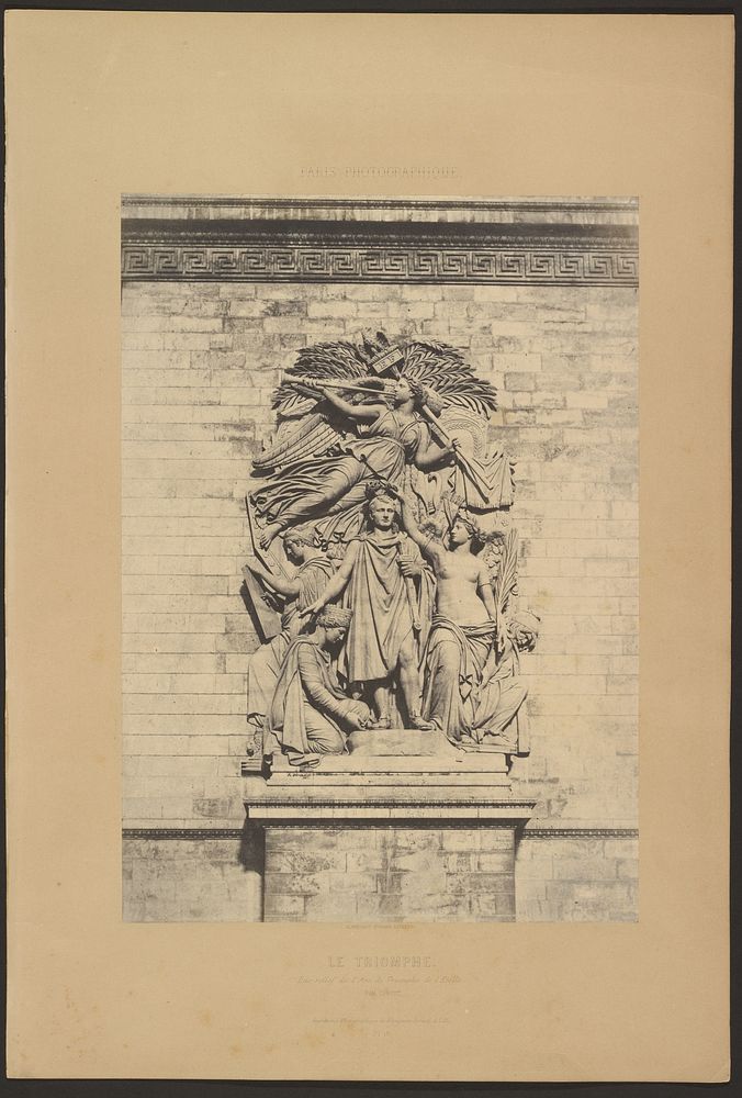 Le Triomphe. Bas-relief de l'Arc de Triomphe de l'Etoile, par Cortot by Louis Désiré Blanquart Evrard