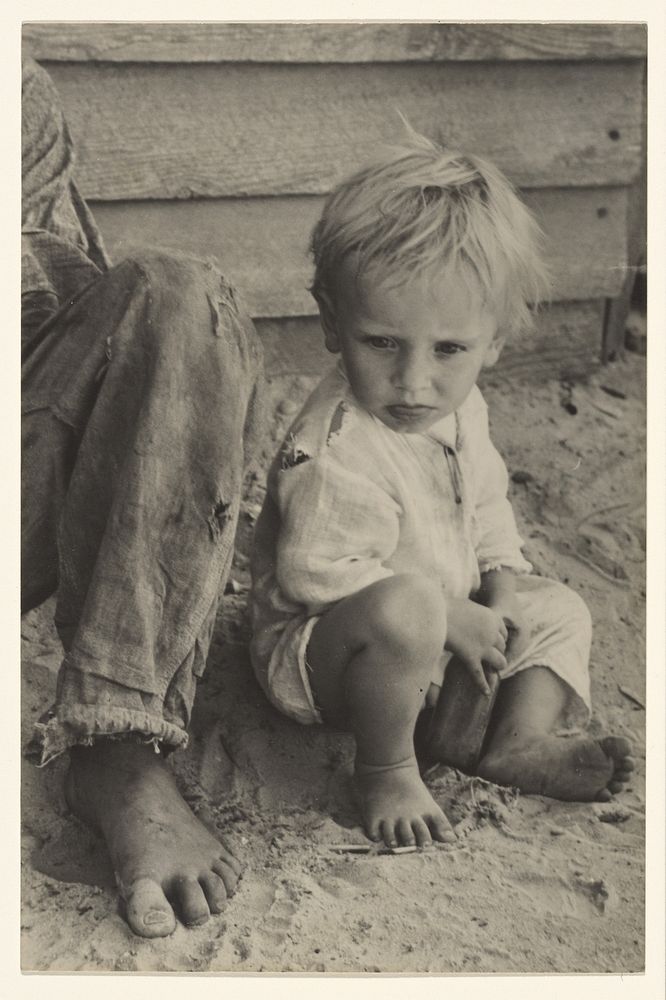 Farmer's Child, Alabama / Othel Lee (Squeakie) Burroughs, Hale County, Alabama by Walker Evans