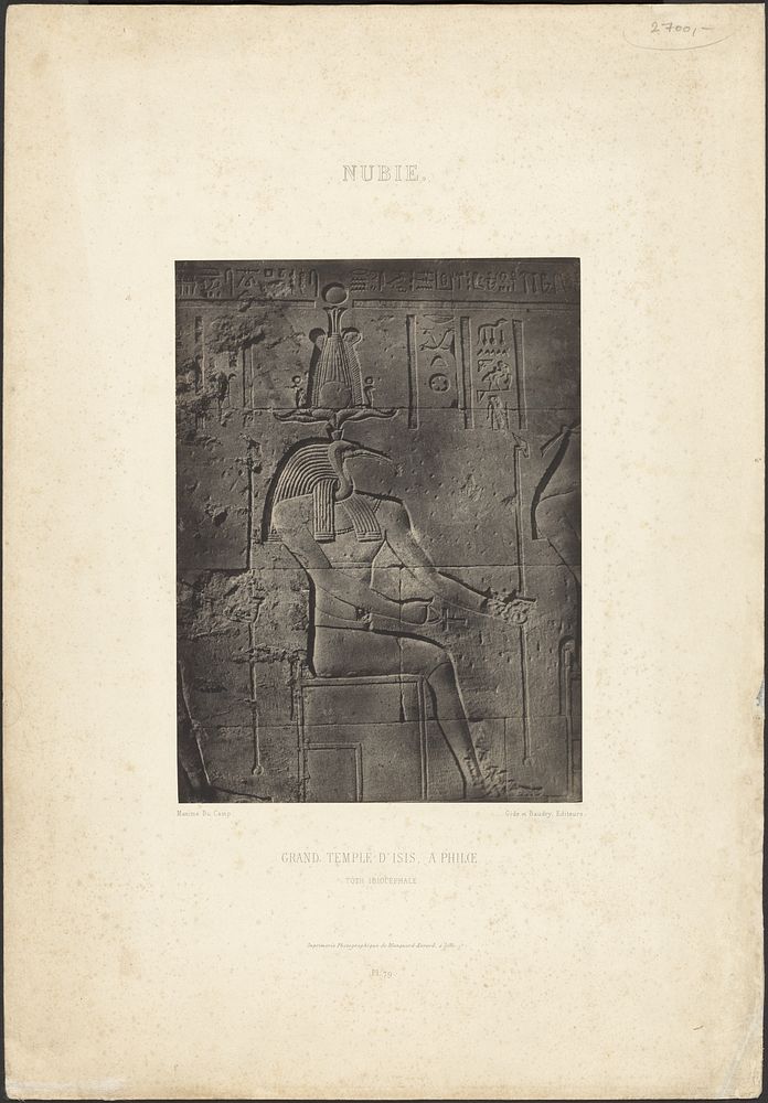 The Temple of Isis, Philae by Maxime Du Camp and Louis Désiré Blanquart Evrard