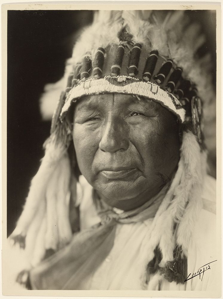 Pipe Stem - Oto by Edward S Curtis