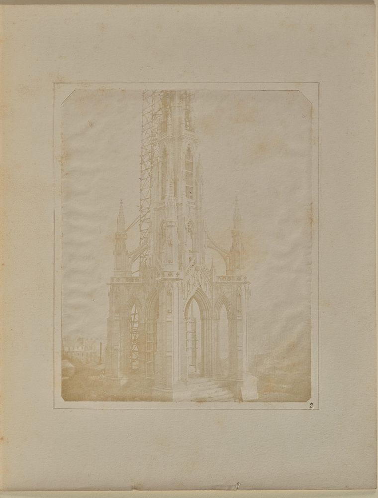 Sir Walter Scott's Monument, Edinburgh; as it appeared when nearly finished, in October 1844 by William Henry Fox Talbot
