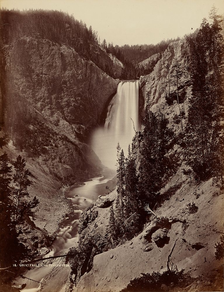 Great Falls of The Yellowstone by William Henry Jackson