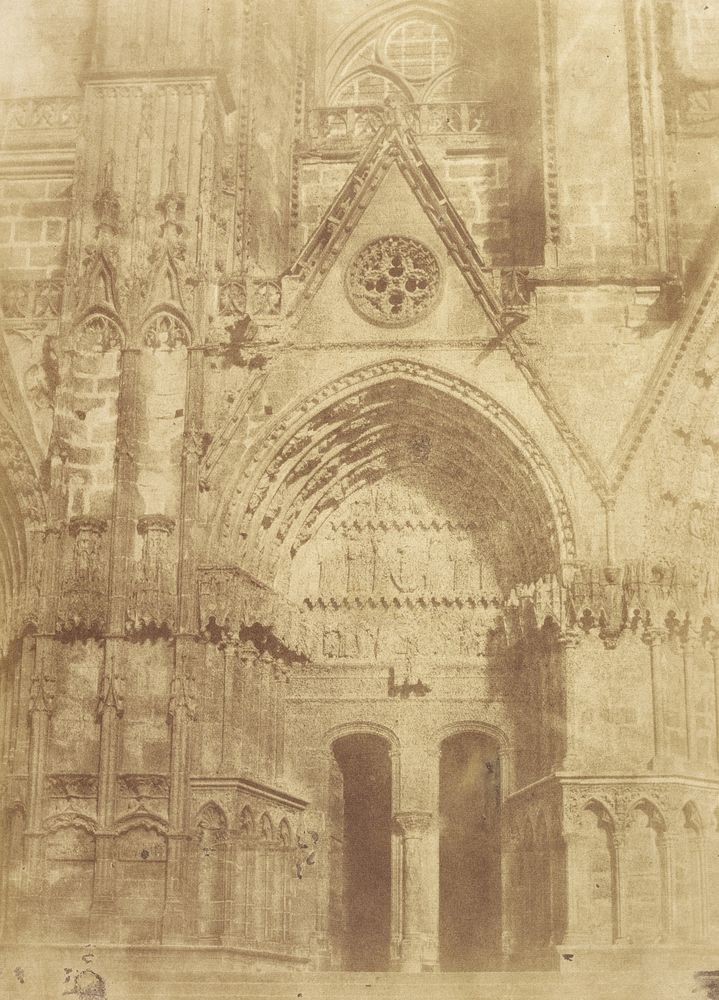 Tympanum of Bourges Cathedral by Pierre Émile Joseph Pécarrère