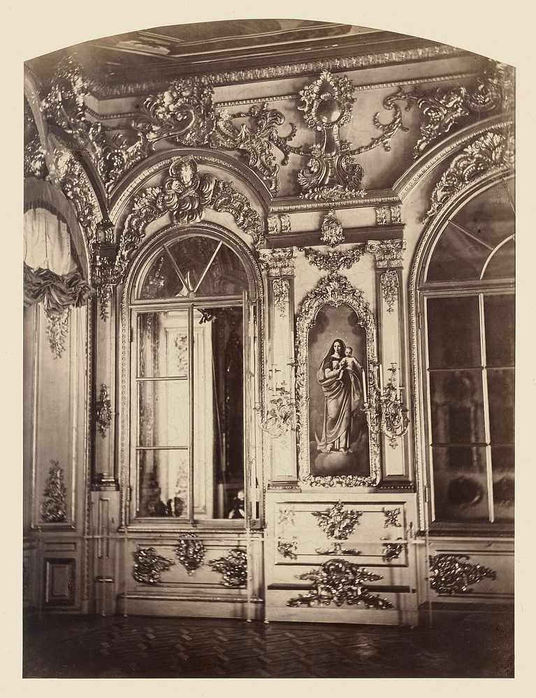 Palais de Tsarskoe-Selo, Tribune Imperiale de la Chapelle by Pierre Ambrose Richebourg