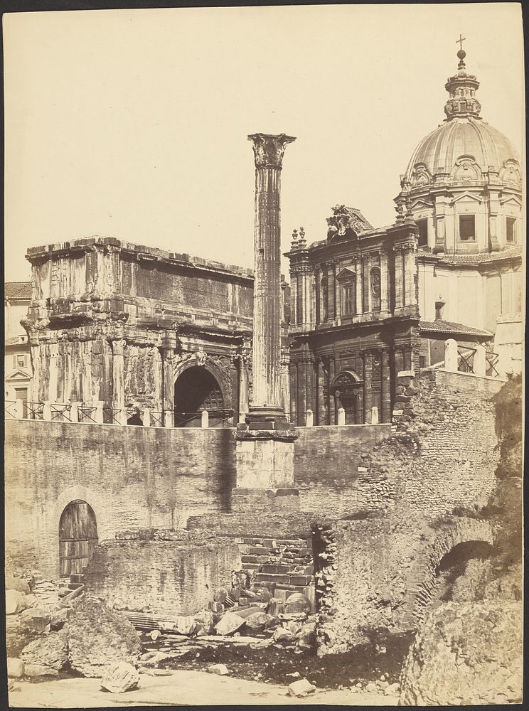 Ruins and the Arch of Septimius Severus
