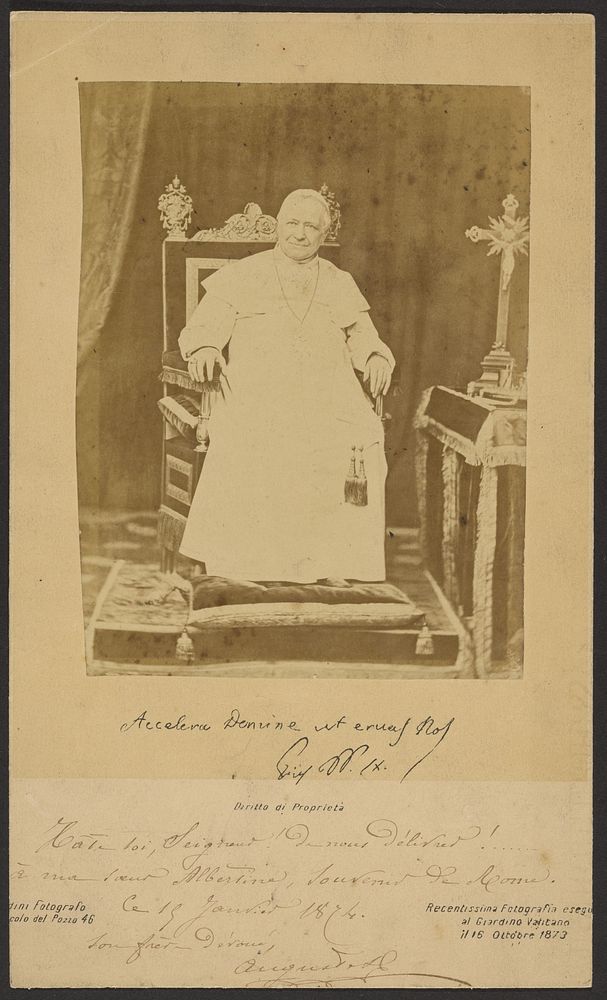 Pope Pius IX by Augusto Rinaldini