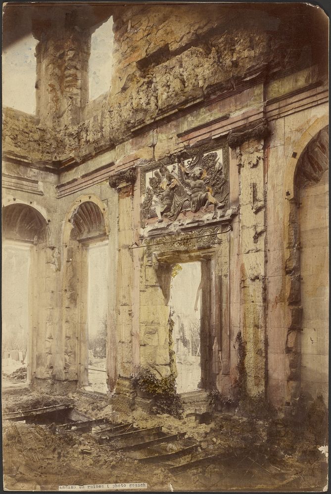 Tuileries Palace in ruins