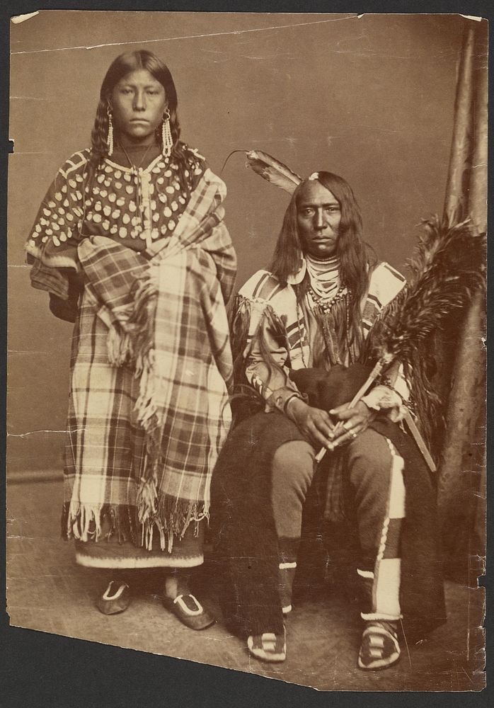 Unidentified Native American Couple by Alexander Gardner