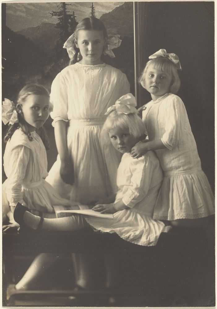 Four Young Girls by Louis Fleckenstein