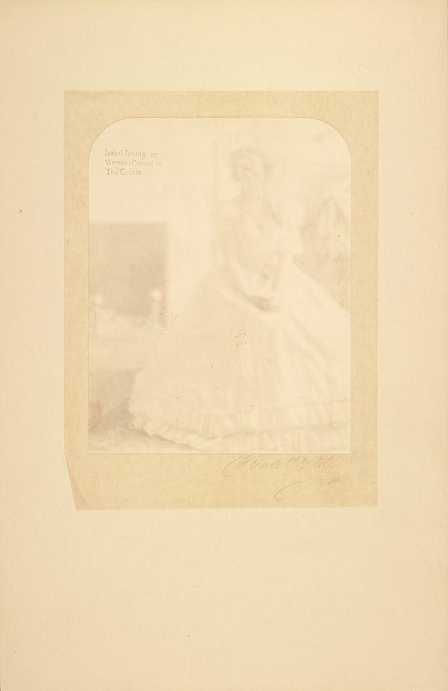 Isabel Irving as Virginia Carvel in The Crisis by Clarence H White