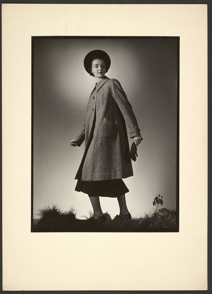 Woman modeling coat by Günther Krampf