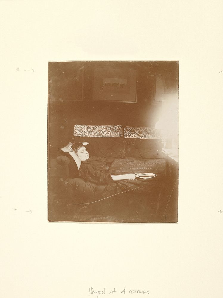 Louise Halévy Reclining by Edgar Degas