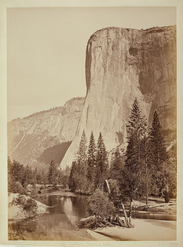 El Capitan, Yosemite Valley by Carleton Watkins