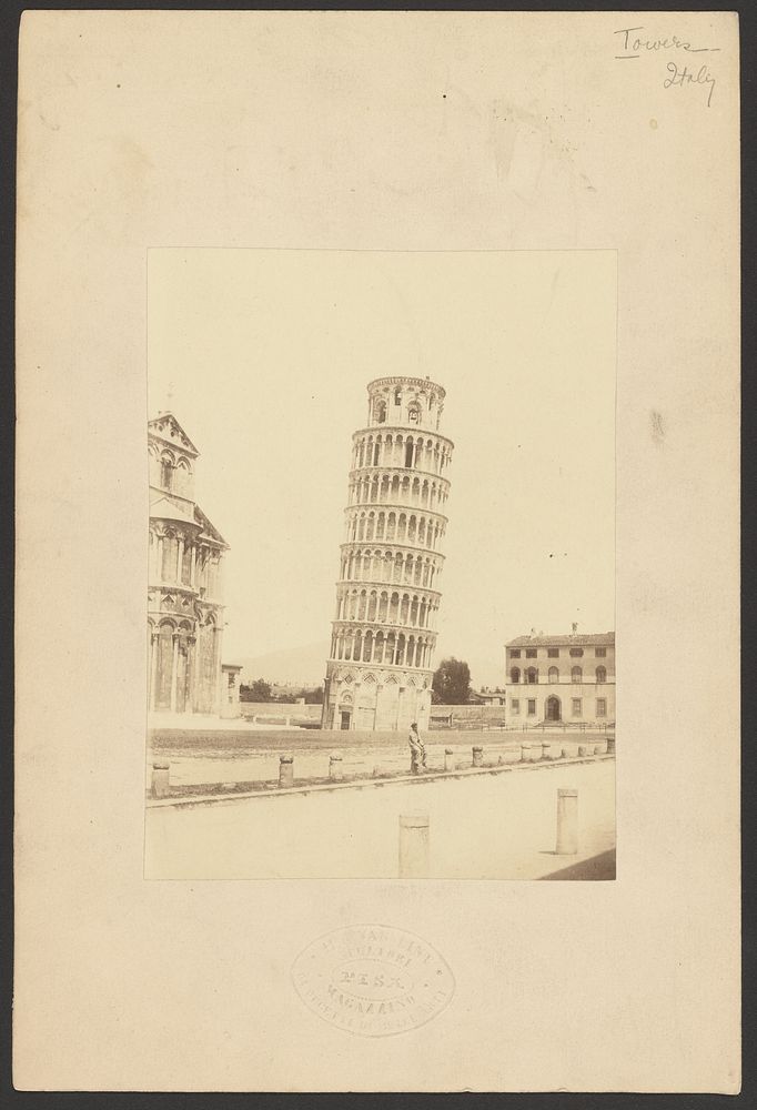 Il campanile del Duomo di Pisa o torre pendente by Enrico Van Lint
