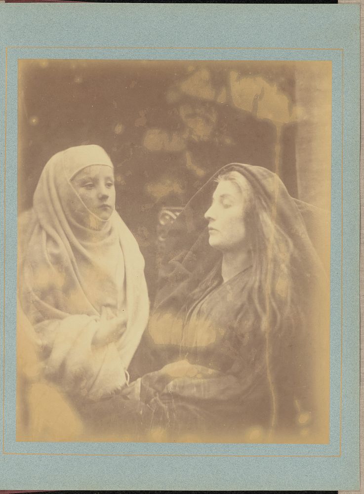 The Little Novice and the Queen Guinevere in the Holy House at Almesbury by Julia Margaret Cameron