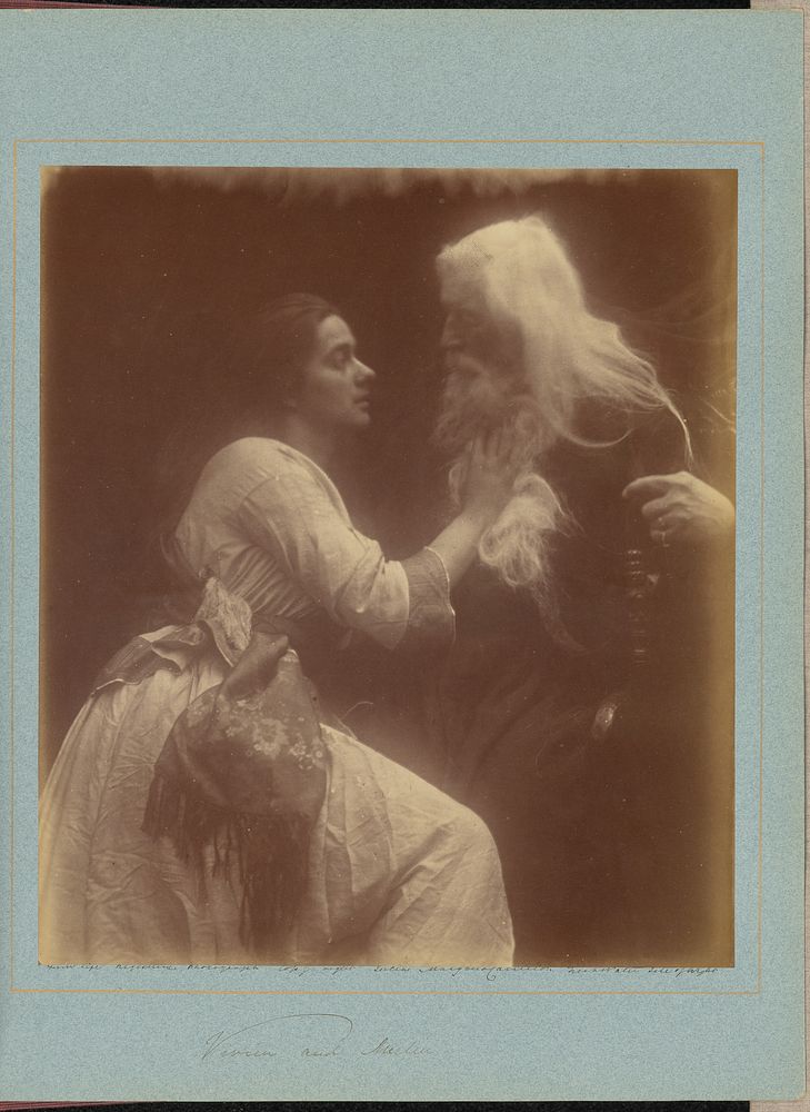 Vivien and Merlin by Julia Margaret Cameron