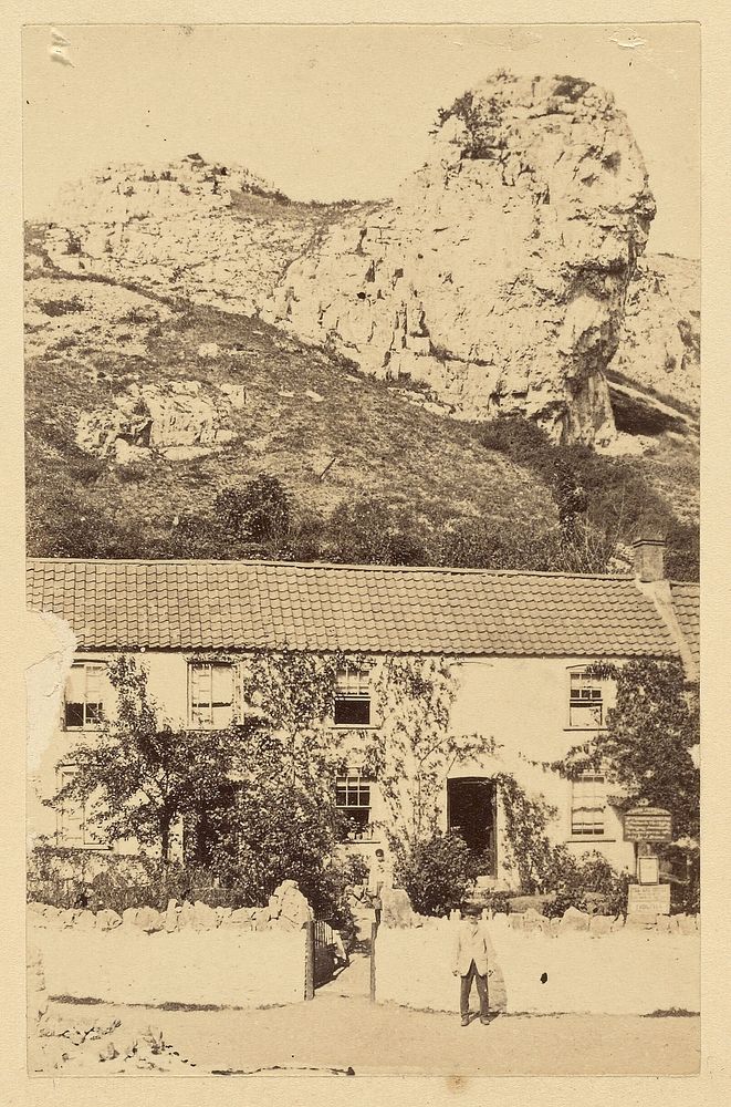 Rose Cottage and Lion Rock, Cheddar by John Bryne