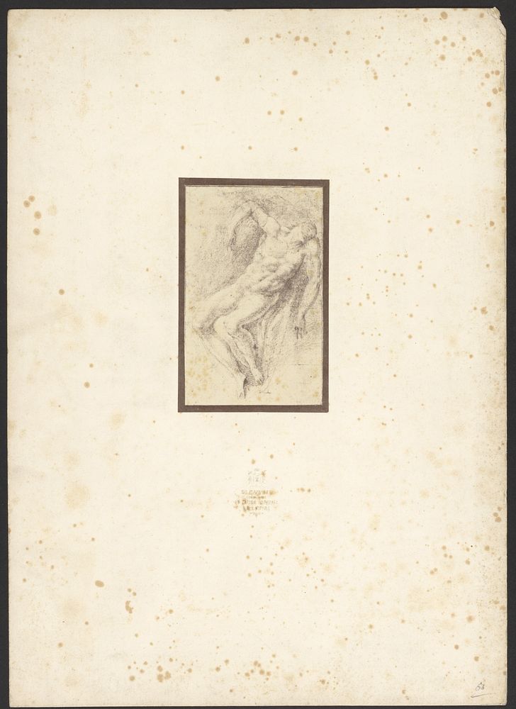 Nude Male Figure Study by Michaelangelo by Charles Marville