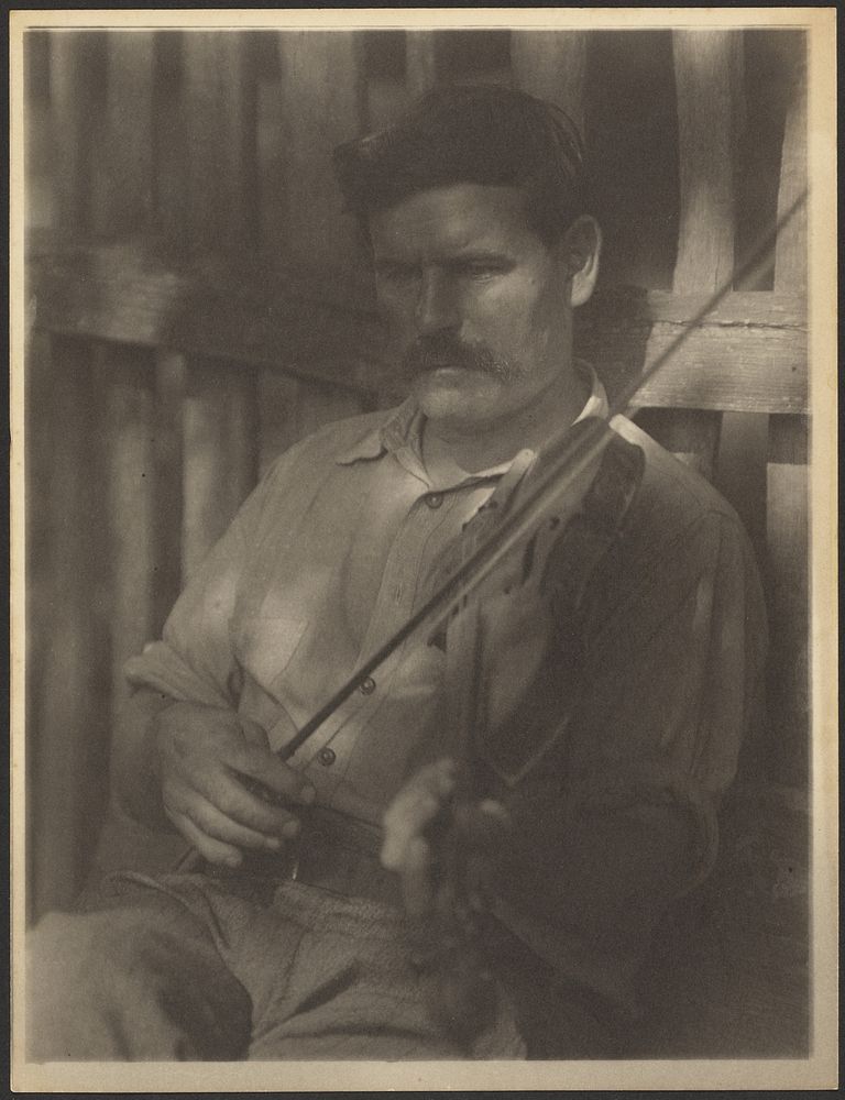 Fiddler, Probably Ashland, Kentucky by Doris Ulmann