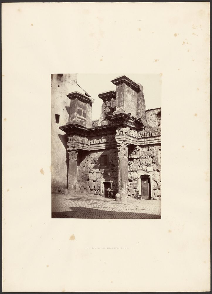 The Temple of Minerva, Rome by Giorgio Sommer