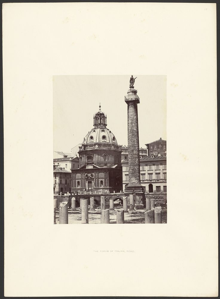 The Forum of Trajan, Rome by Giorgio Sommer