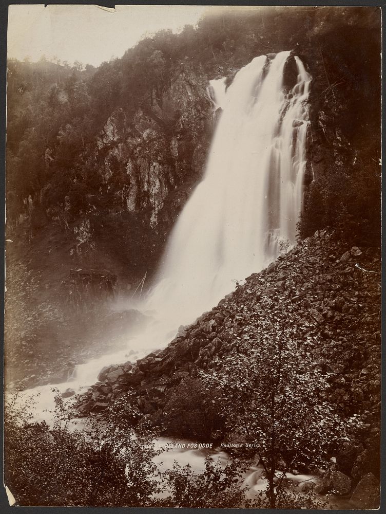 Waterfall near Stalheim by S E Poulton