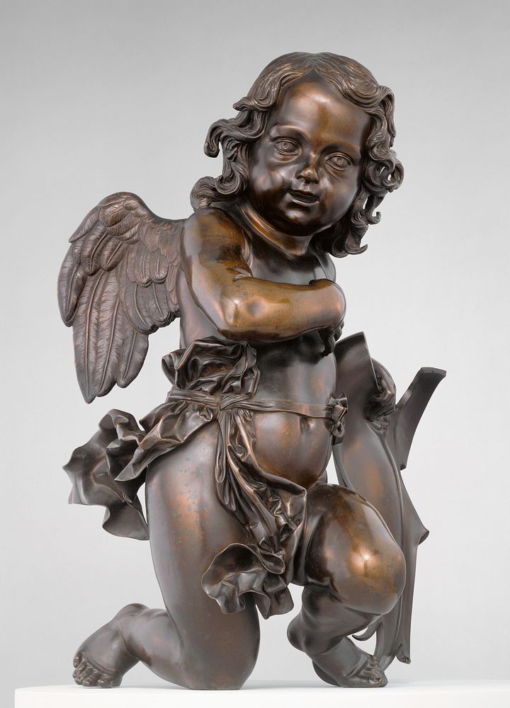 Putto Holding Shield to His Left by Ferdinando Tacca