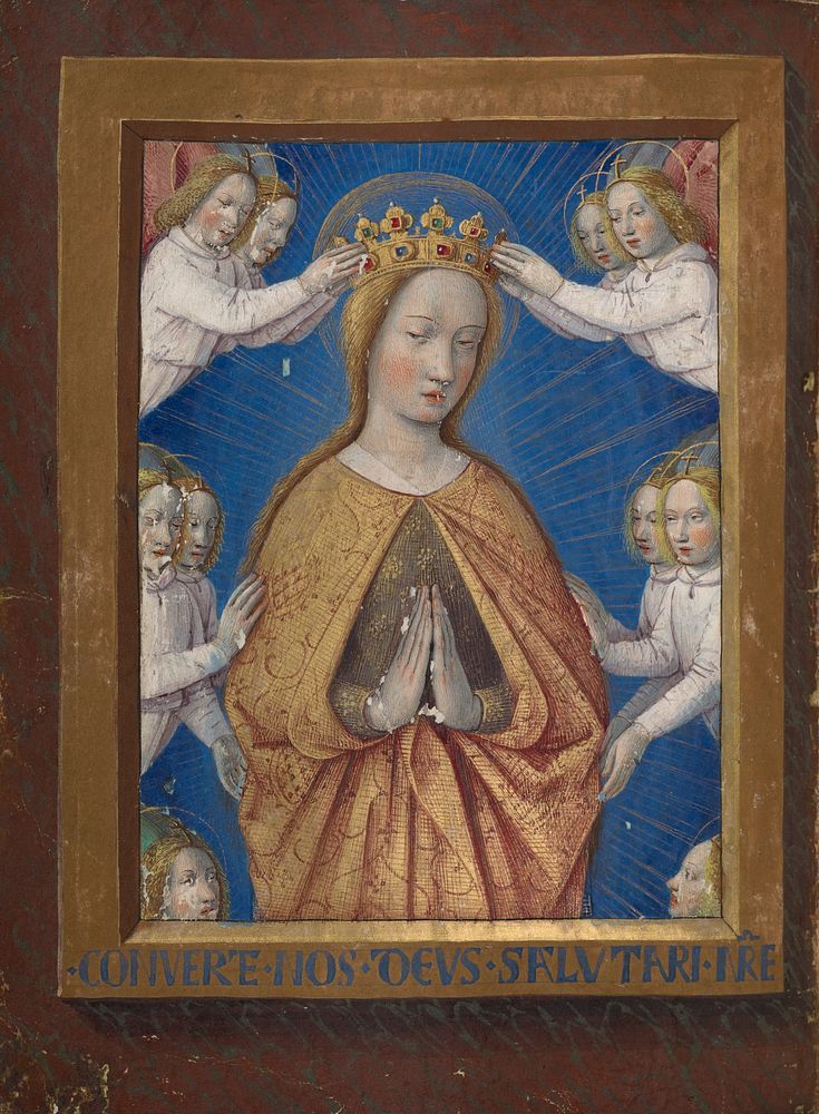 The Coronation of the Virgin by Jean Bourdichon