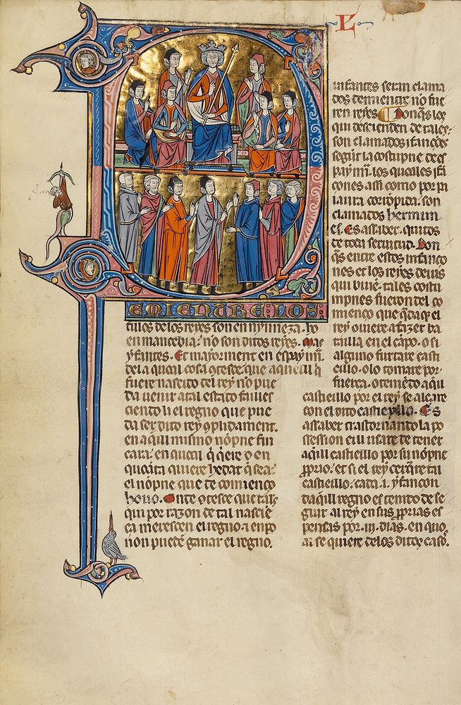 Initial D: A King Enthroned with Nobles and Lay People and Clerics in Conversation by Michael Lupi de Çandiu