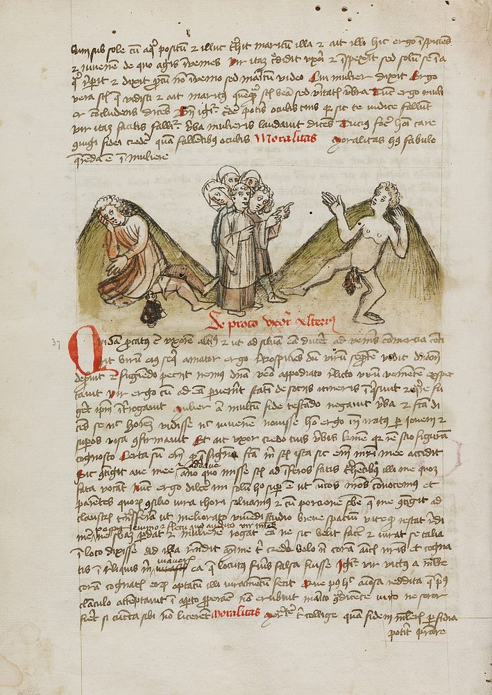 A Woman and a Nude Man and a Cleric Speaking to the Man