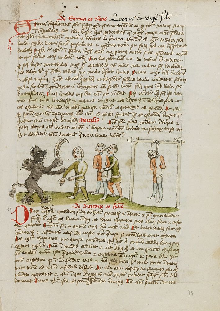 The Devil with a Man Wearing a Blindfold; The Man Hanging from a Nearby Tree