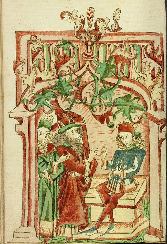 King Avenir and a Doctor come to Josaphat by Hans Schilling and Diebold Lauber