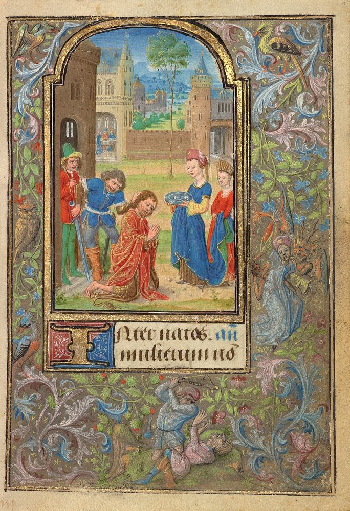 The Beheading of Saint John the Baptist by Lieven van Lathem