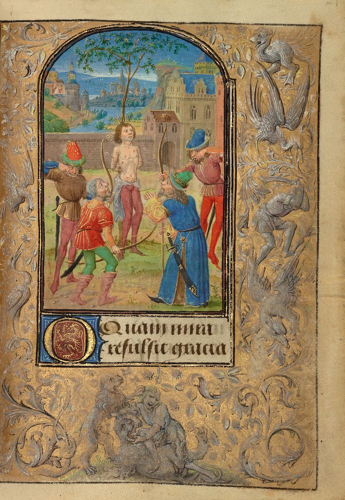 The Martyrdom of Saint Sebastian by Lieven van Lathem